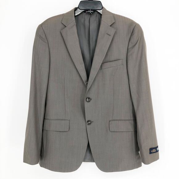 HART SCHAFFNER MARX Classic Fit Wool Suit Set 38R Taupe Grey NWT